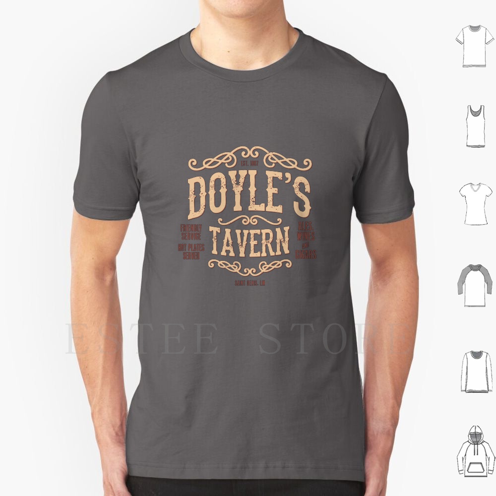 Wine Beer Pub - تي شيرت Doyle's Tavern مطبوع عليه