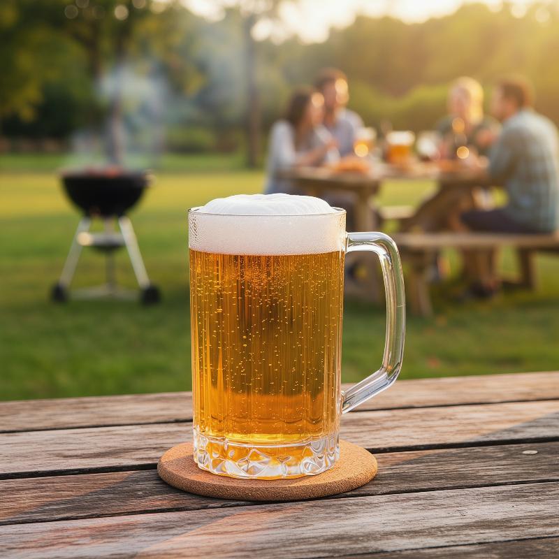 Wine Beer Glass - كوب بيرة أكريليك 500 مل غير