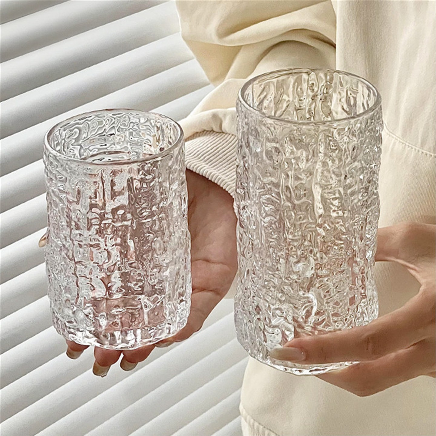 Wine Beer Glass - كوب بيرة زجاجي نسائي بتصميم ريفي