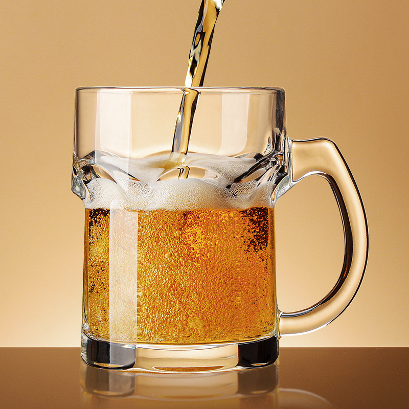 Wine Beer Glass - كوب بيرة منزلي بمقبض، كوب ماء