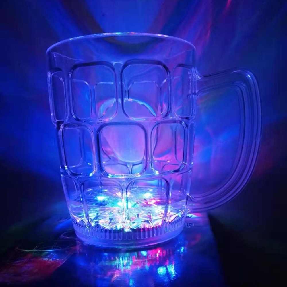 Beer Wine Up - كوب LED مضيء بالتحفيز الكهرومغناطيسي، كوب