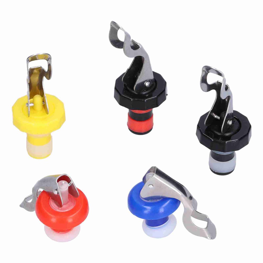 Wine Stopper Vacuum - 5 قطع سدادات سيليكون لزجاجات النبيذ