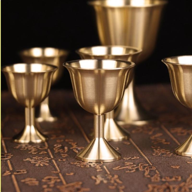 【كوب نحاسي عتيق الطراز S/M/L،  - مراجعة Wine Beer Red وسعره