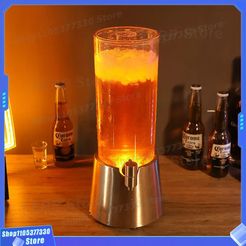 برميل توزيع بيرة بإضاءة LED سع - مراجعة Beer Wine Up وسعره