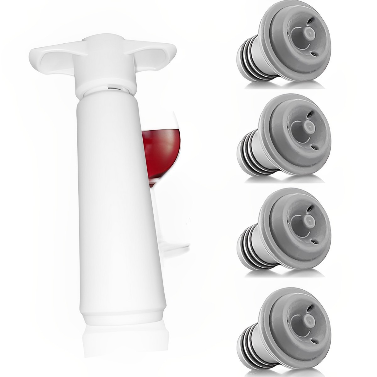 مضخة تفريغ يدوية للنبيذ، سدادة - مراجعة Wine Stopper Vacuum وسعره