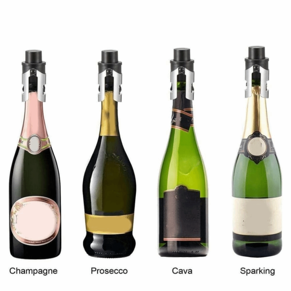 قطعتان من سدادات الشمبانيا الم - مراجعة Wine Stopper Vacuum وسعره
