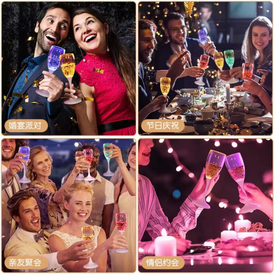 أكواب LED بستة ألوان مع إضاءة  - مراجعة Beer Wine Up وسعره