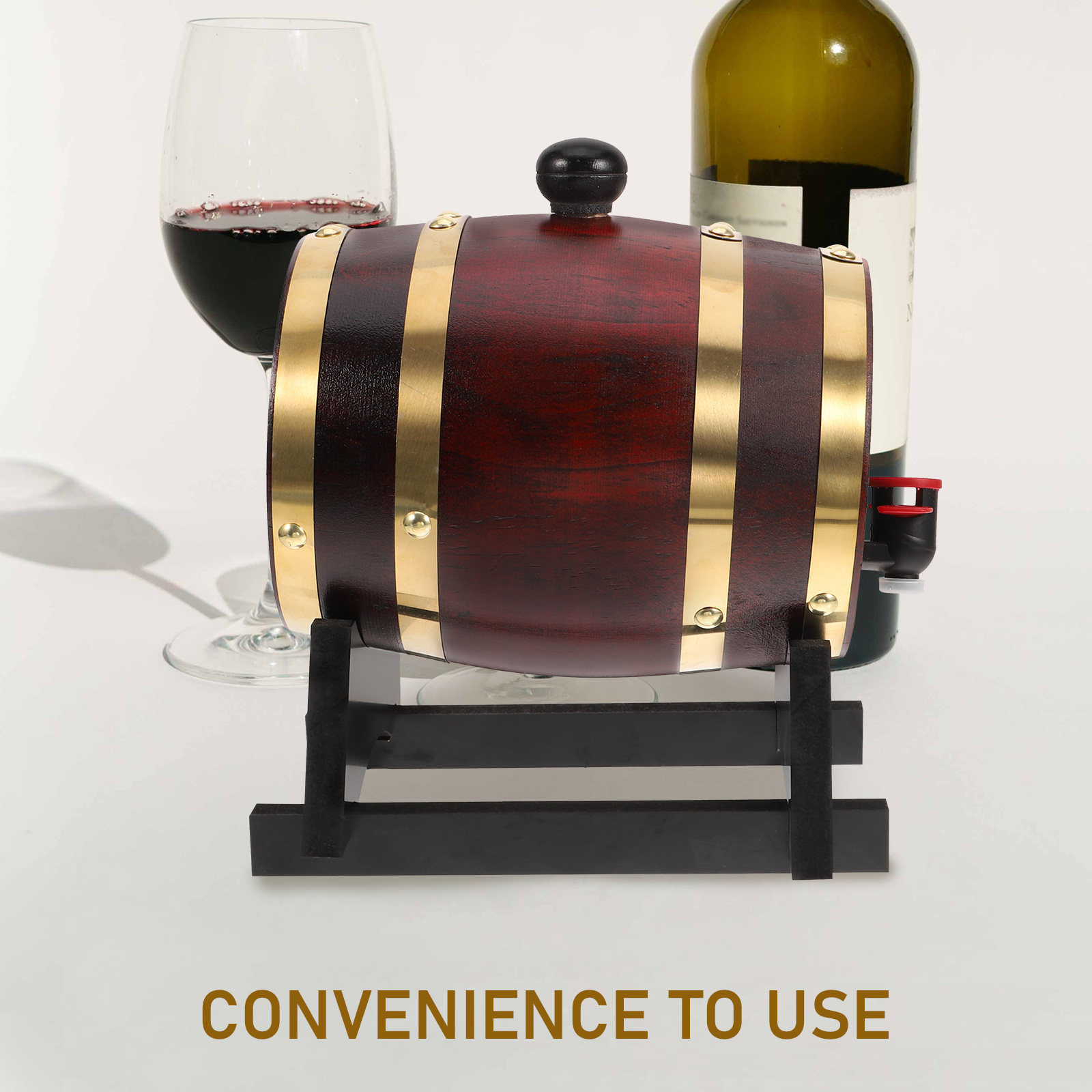 1 مجموعة برميل خشبي للنبيذ سعة - مراجعة Wine Beer Red وسعره
