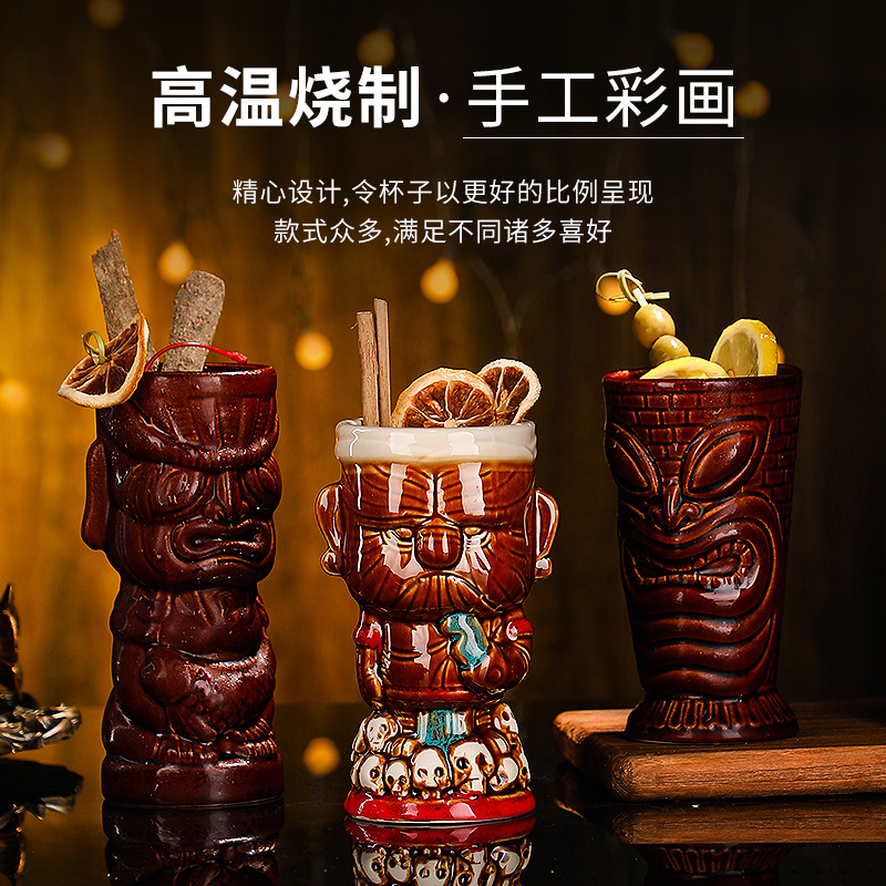 أكواب سيراميك إبداعية ، بار ،  - مراجعة Wine Beer Glass وسعره