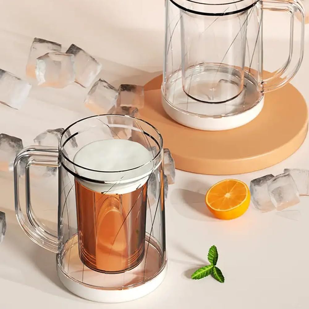 كوب بيرة منزلي مزدوج الطبقات ب - مراجعة Wine Beer Glass وسعره