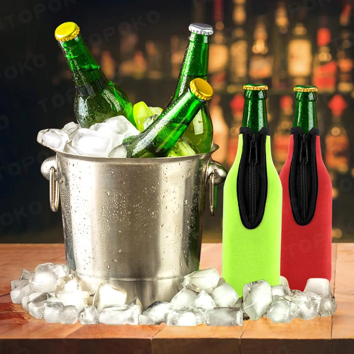 مجموعة عازلات لزجاجات البيرة م - مراجعة Beer Wine Up وسعره