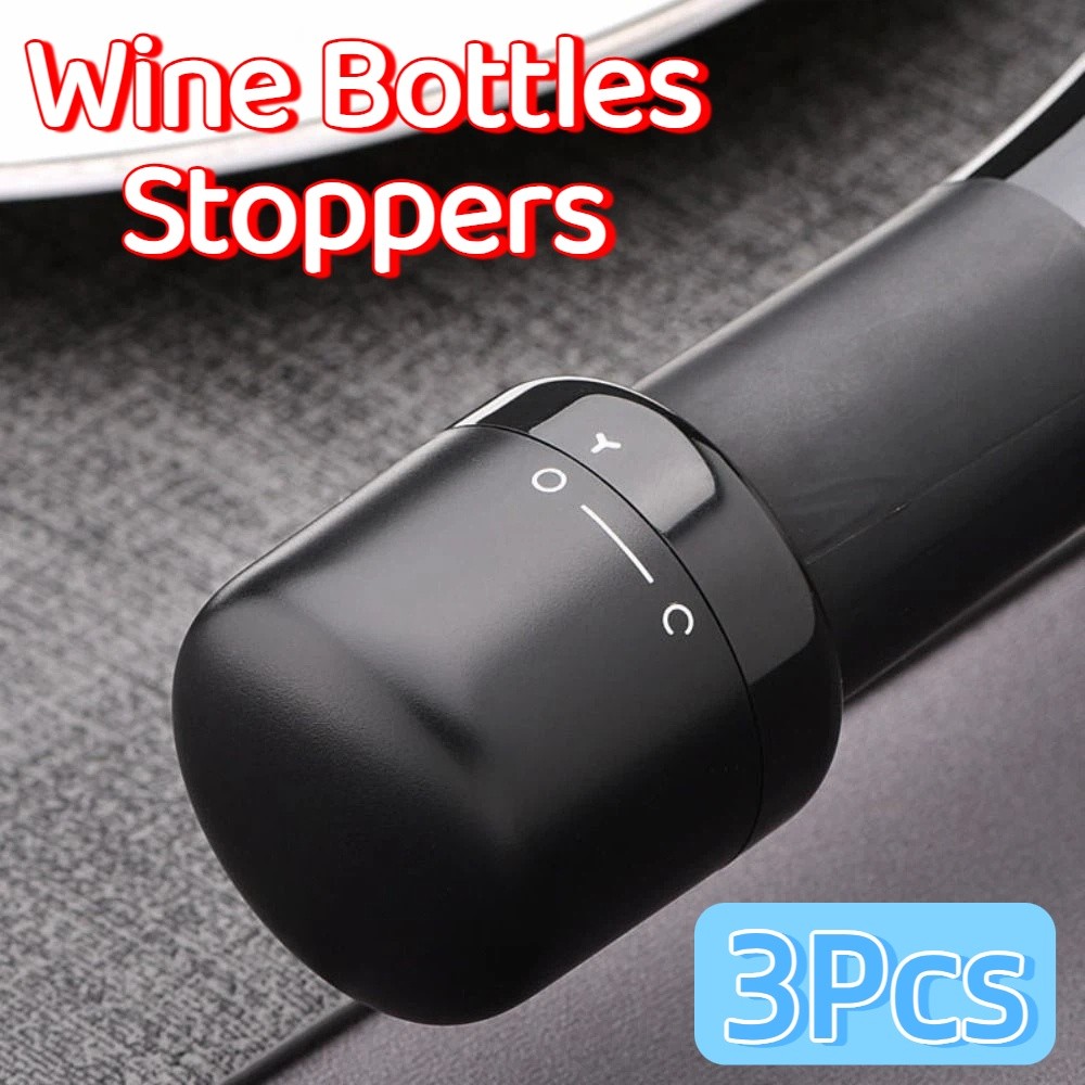 3 قطع من سدادات زجاجات النبيذ  - مراجعة Wine Stopper Vacuum وسعره