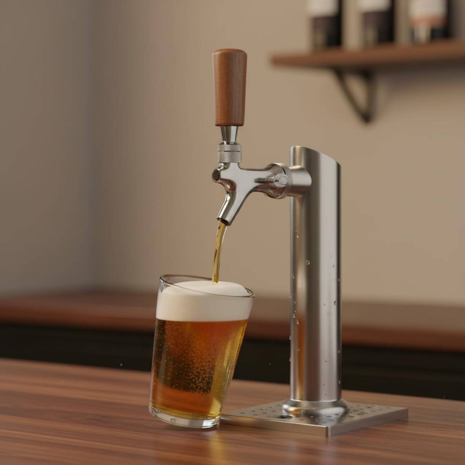 مقبض خشبي قصير لصنبور البيرة،  - مراجعة Wine In Beer وسعره
