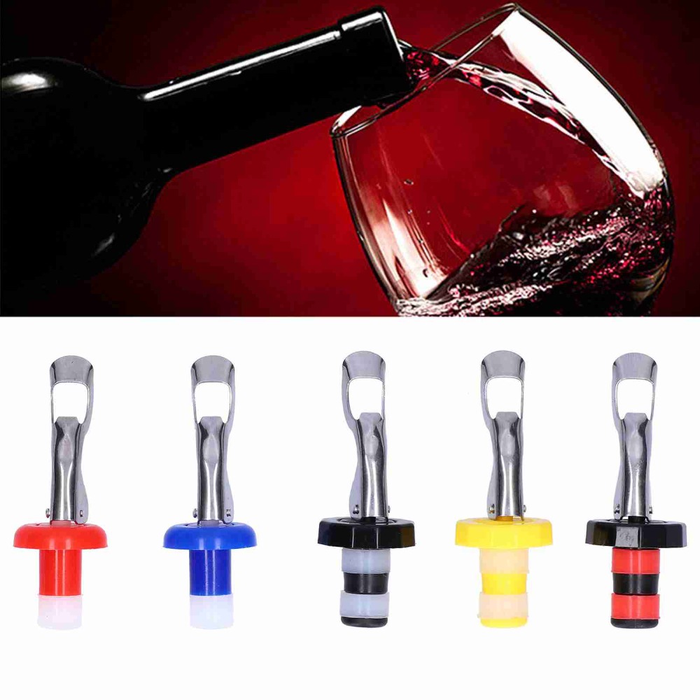 5 قطع سدادات سيليكون لزجاجات ا - مراجعة Wine Stopper Vacuum وسعره