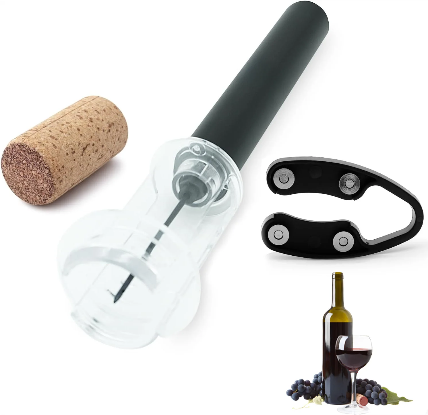 مضخة هواء فتاحة زجاجات النبيذ  - مراجعة Wine Stopper Vacuum وسعره