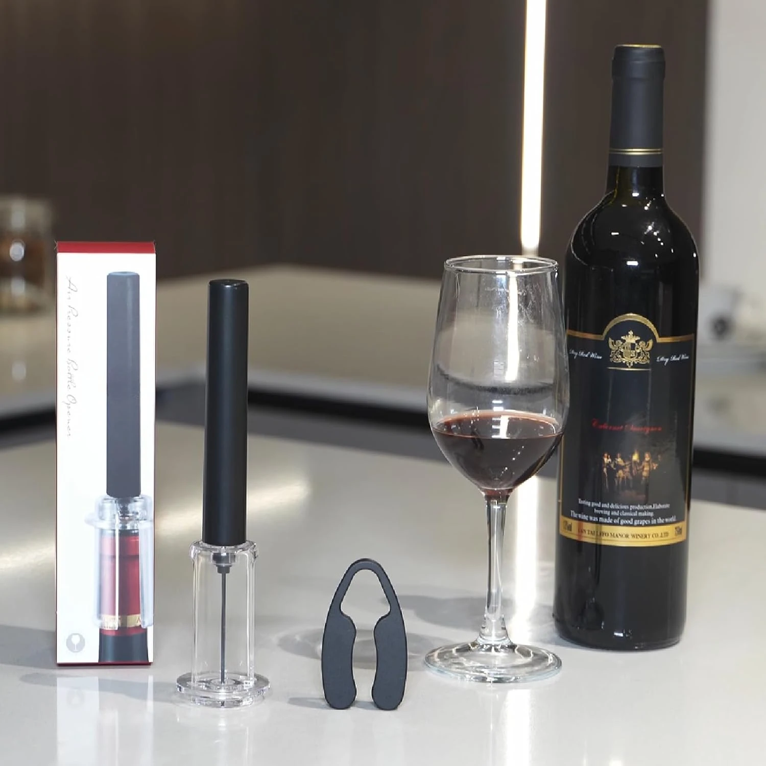 مضخة هواء فتاحة زجاجات النبيذ  - مراجعة Wine Stopper Vacuum وسعره