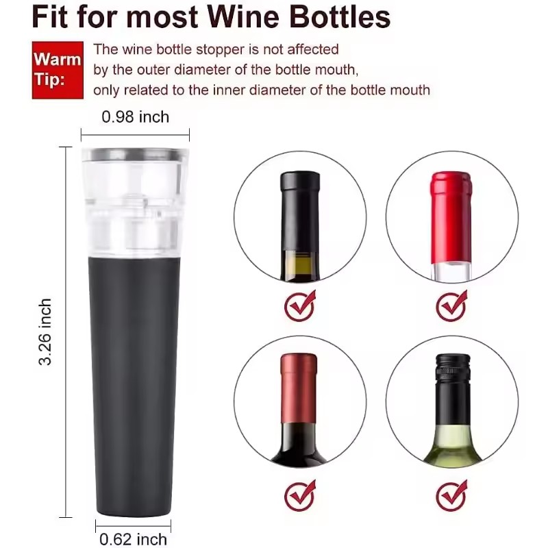سدادة نبيذ مفرغة من الهواء، سد - مراجعة Wine Stopper Vacuum وسعره
